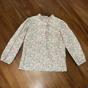 Little English Ruffled Popover Green Gables Floral